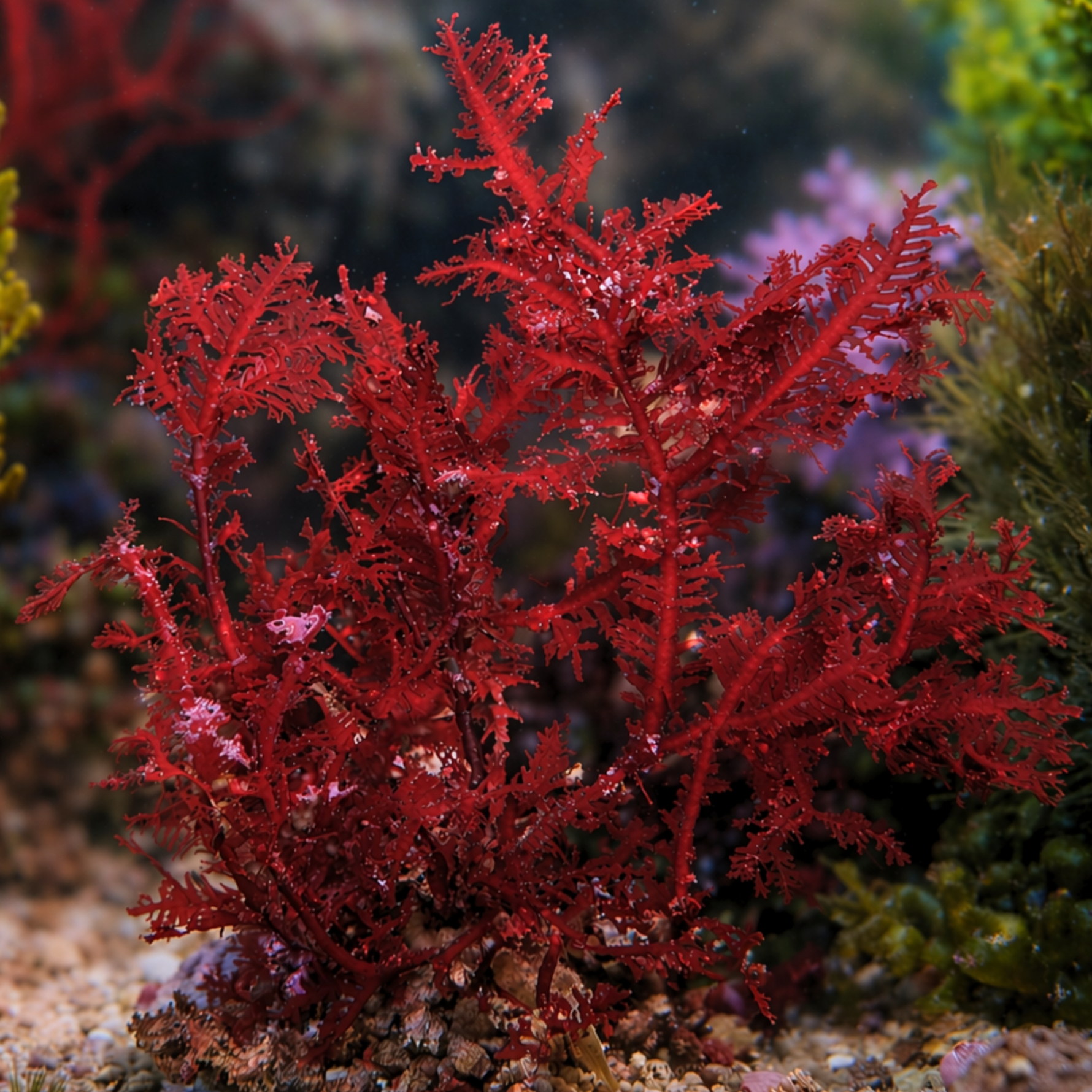 Red Fern Macroalgae