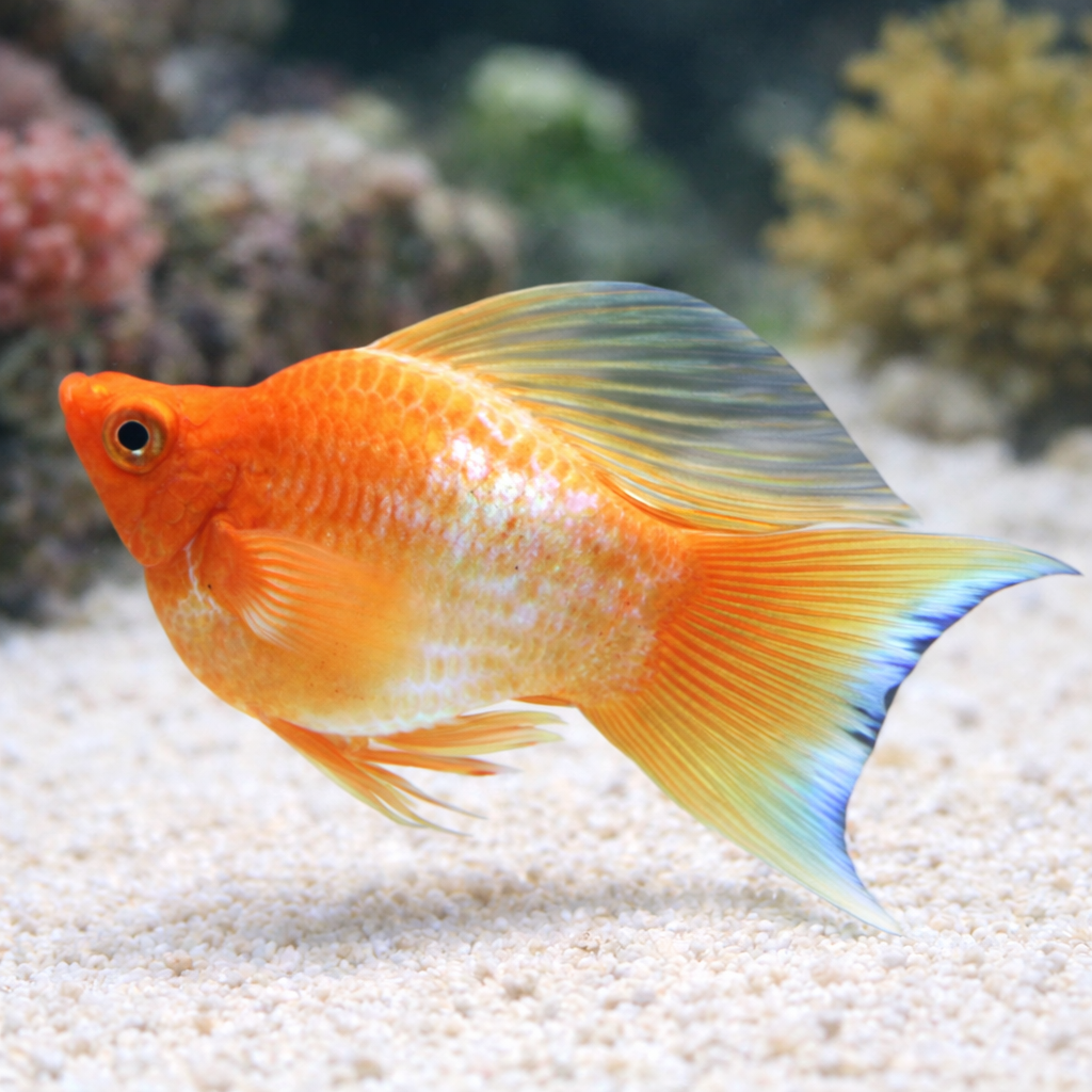 Saltwater Gold Balloon Belly Molly (Algae Eater, Self-Propagating)