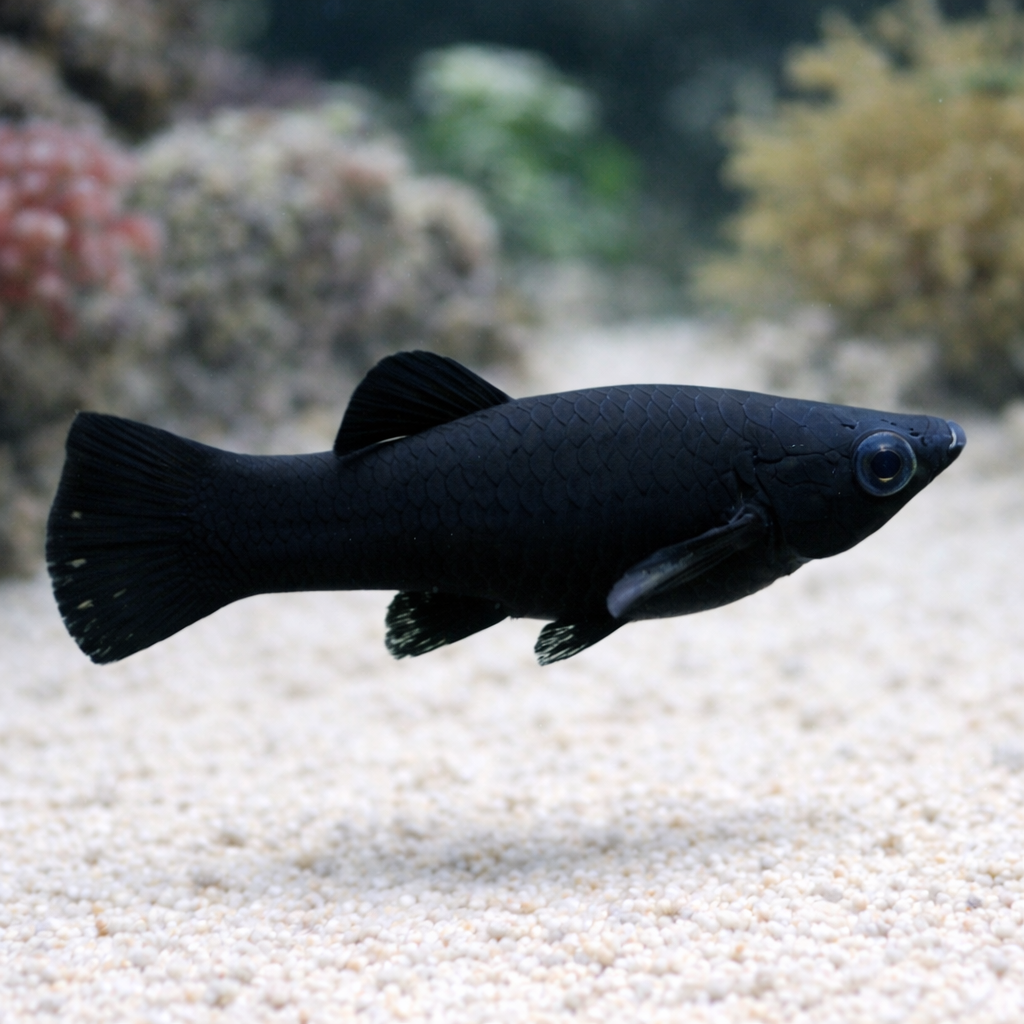 Saltwater Black Molly  (Algae Eater, Self-Propagating)
