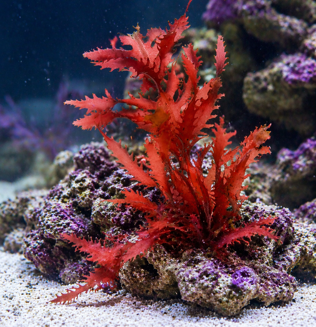 Scarlet Serrata Macroalgae