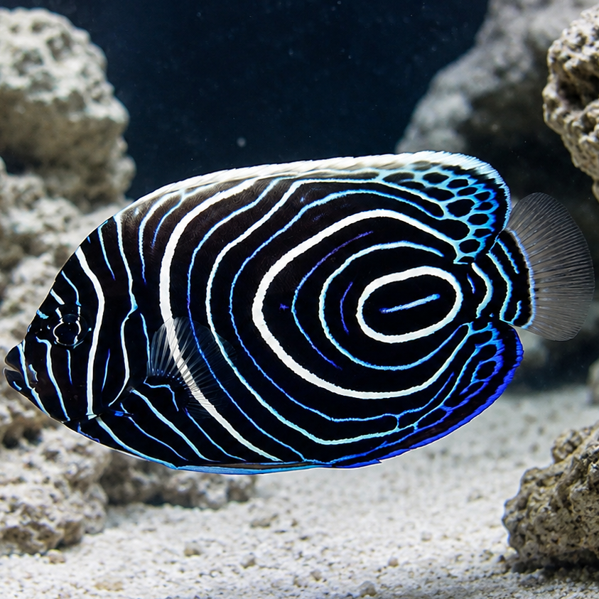 Emperor Angelfish (Juvenile)