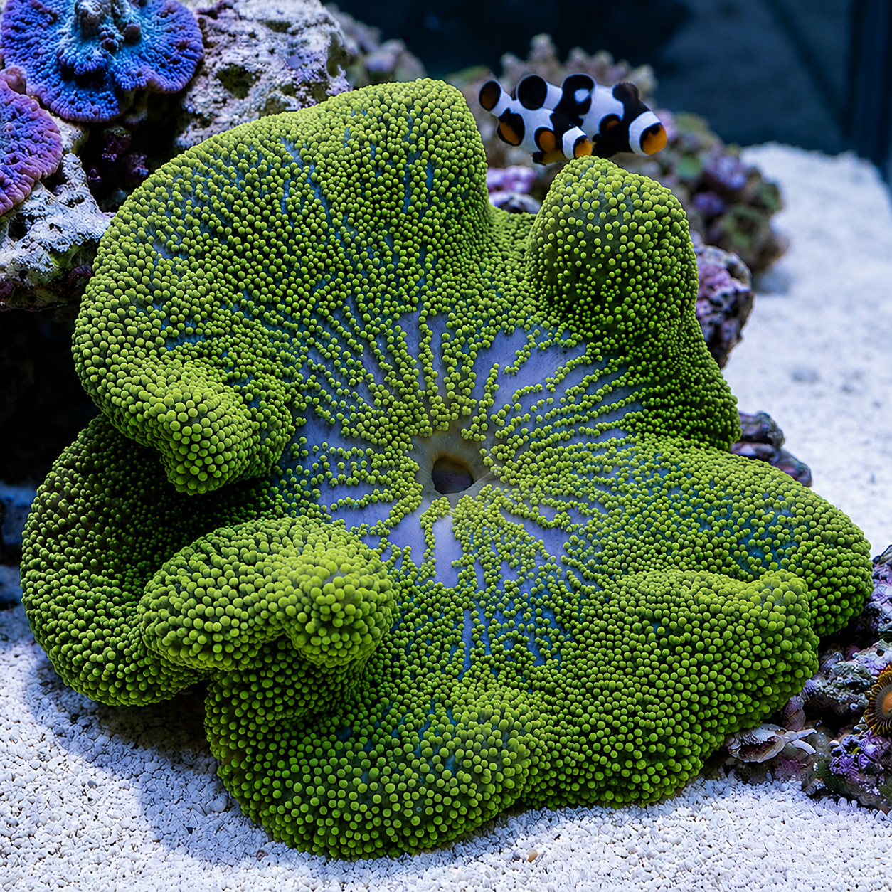 Neon Green Haddoni Carpet Anemone