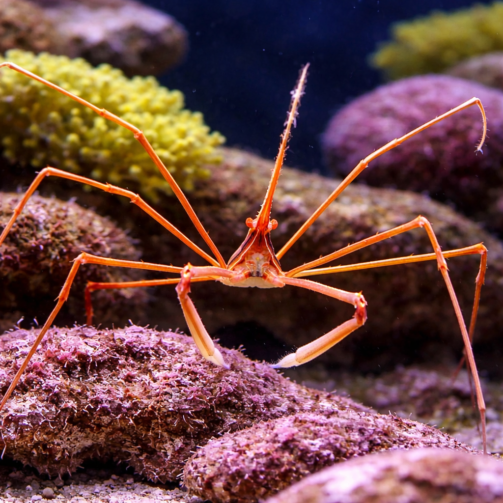 Yellowline Arrow Crab (bristle worm eater)