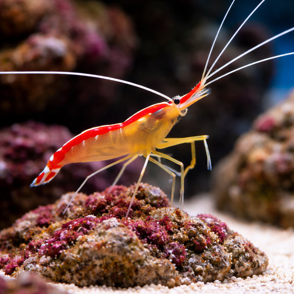 Scarlet Skunk Cleaner Shrimp