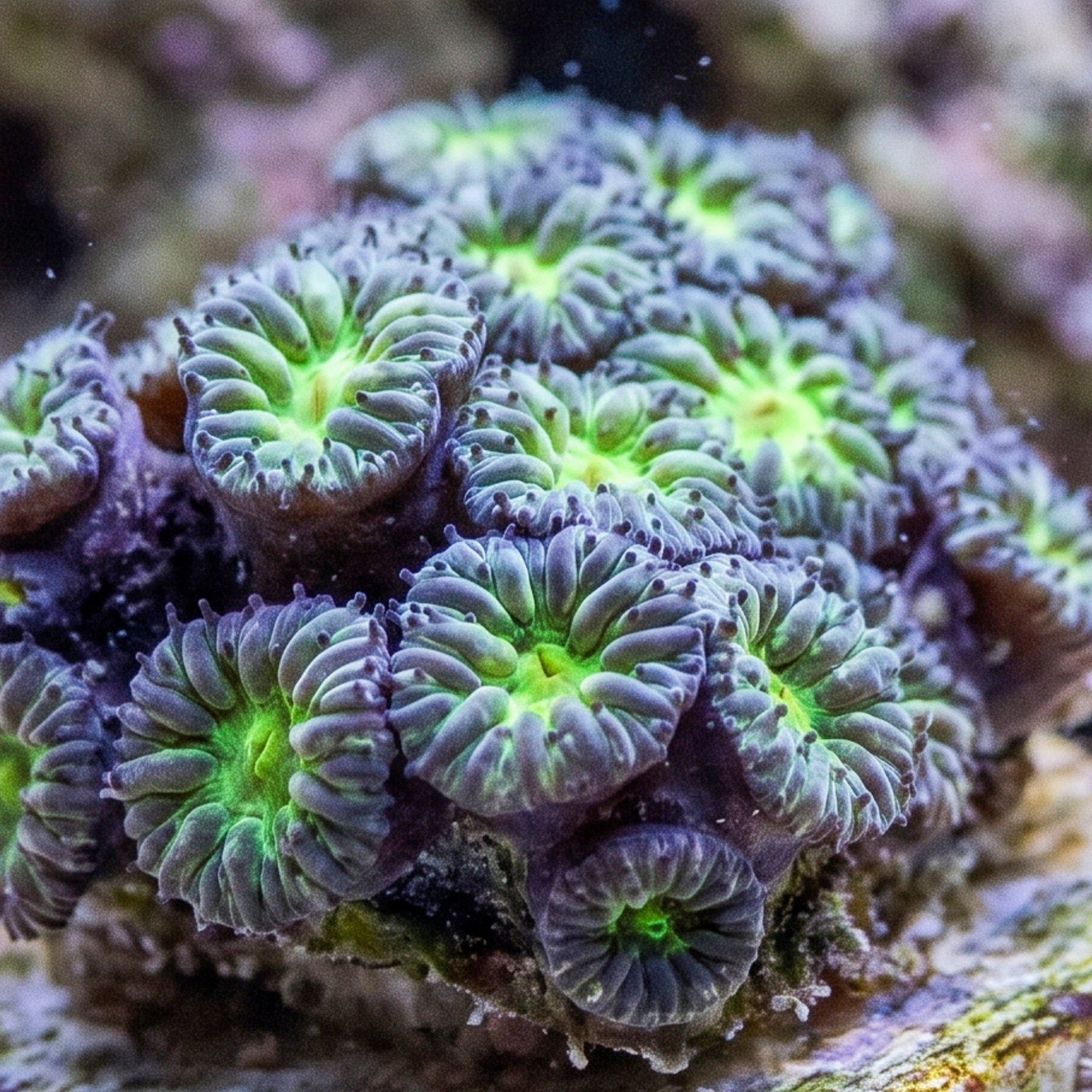Neon Green Blastomussa Merletti