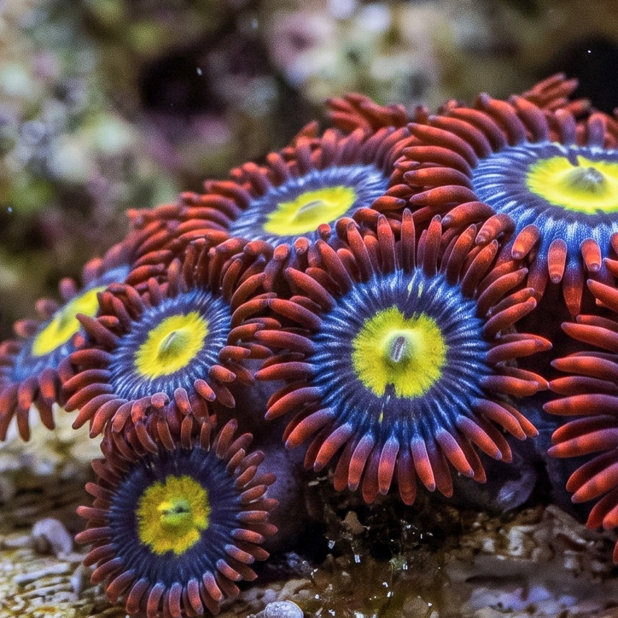 Screaming Hawk Zoanthid Colony